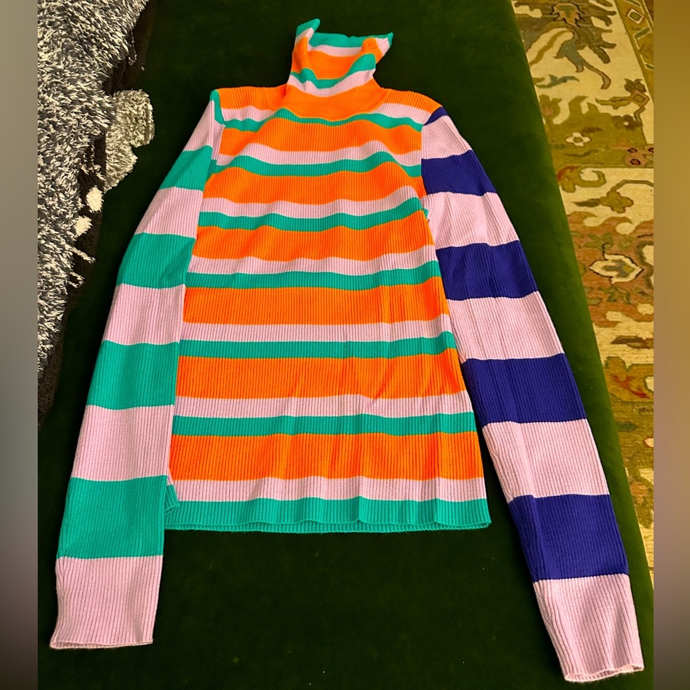 Anthropologie NWT Multi Stripped Turtleneck!!